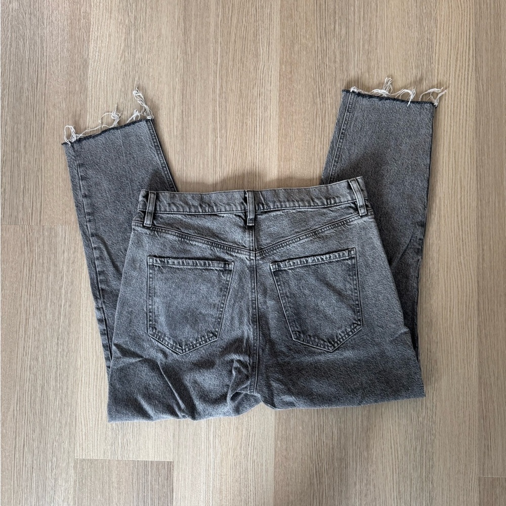 Dynamite Straight Leg Dark Wash Frayed Hem Rosie Jean Size 10 / 30 - Picture 4 of 5